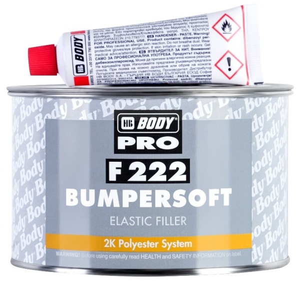 BODY / 222 Bampersoft шпатлевка 1кг (12 шт)